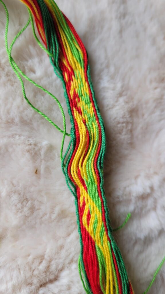 Tests pour la reproduction du galon HallTex 383